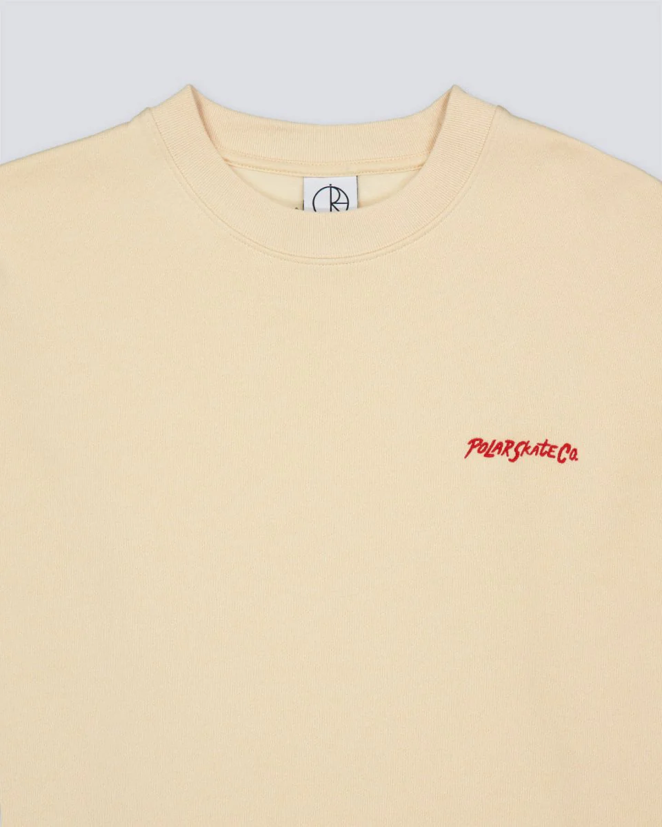 Sudadera Polar Skate Co Dave Crewneck Beige Hombre - Image 2