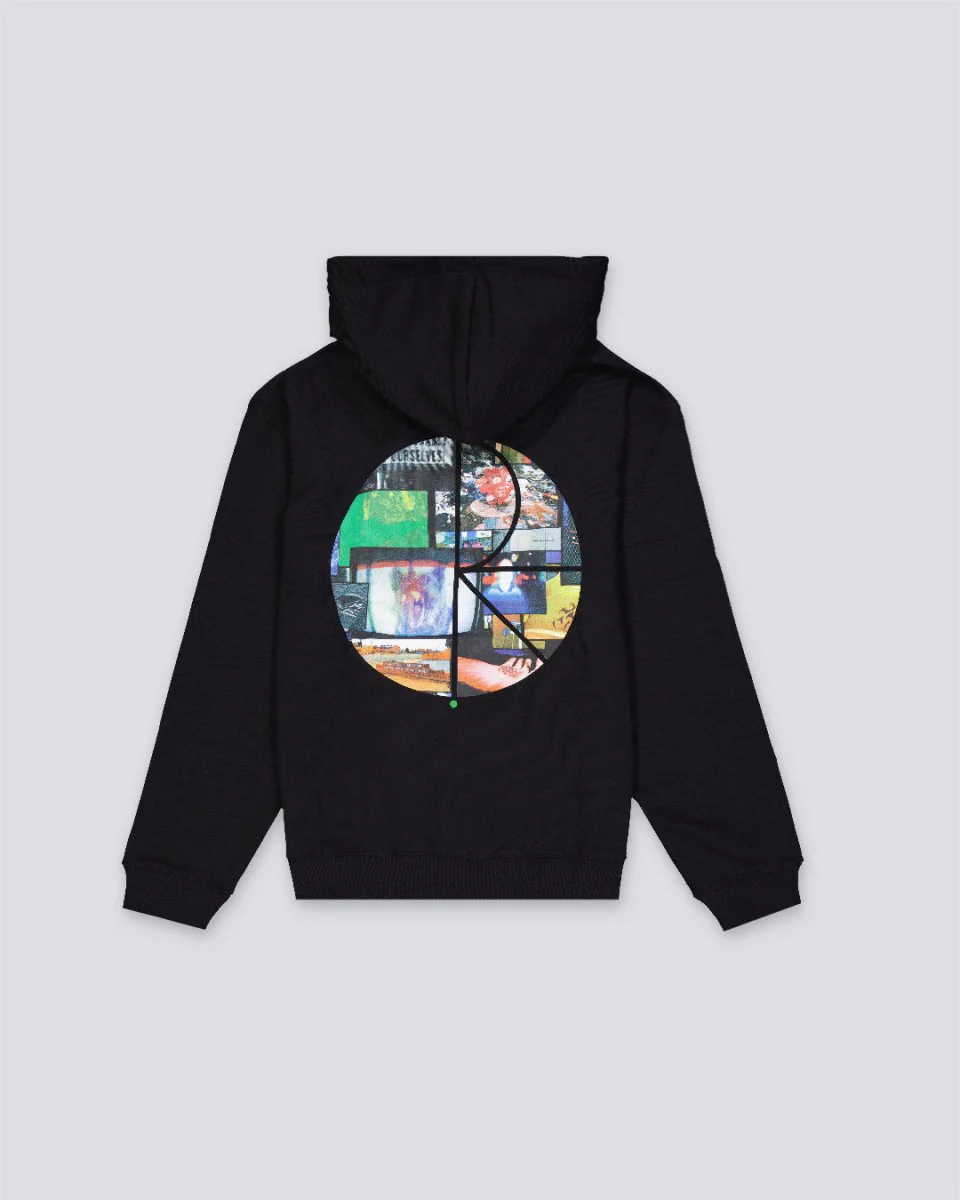 Sudadera Polar Skate Co Fill Logo Ourselves Collage Negro Unisex - Image 2