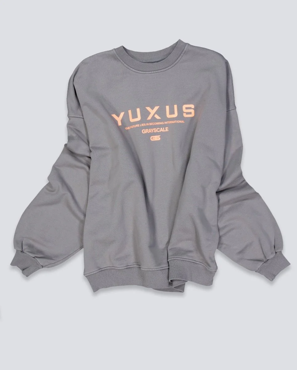 Sudadera Yuxus Grayscale Gris Unisex - Image 2