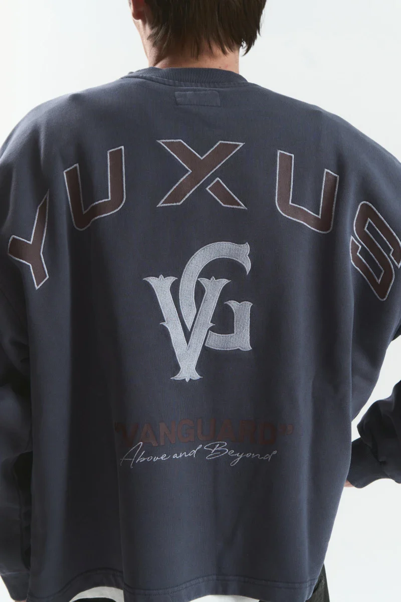 Sudadera Yuxus Wheel Vanguard Gris Unisex - Image 5
