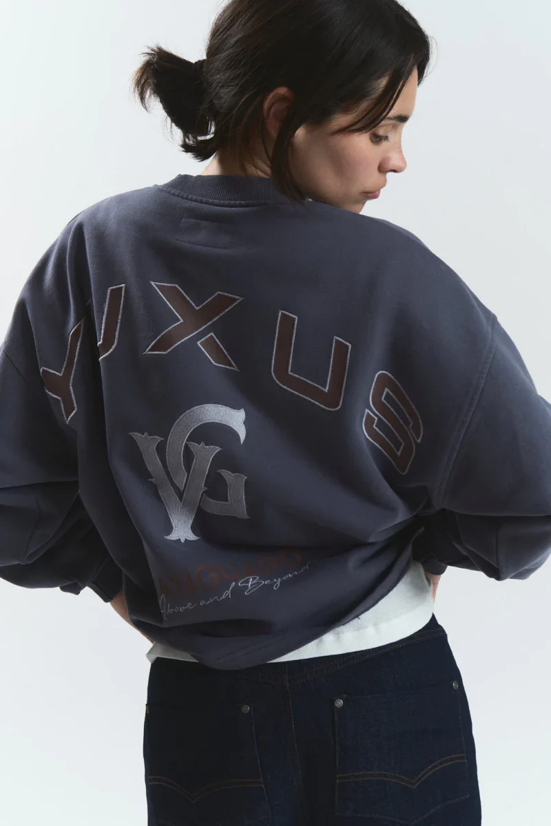Sudadera Yuxus Wheel Vanguard Gris Unisex - Image 6
