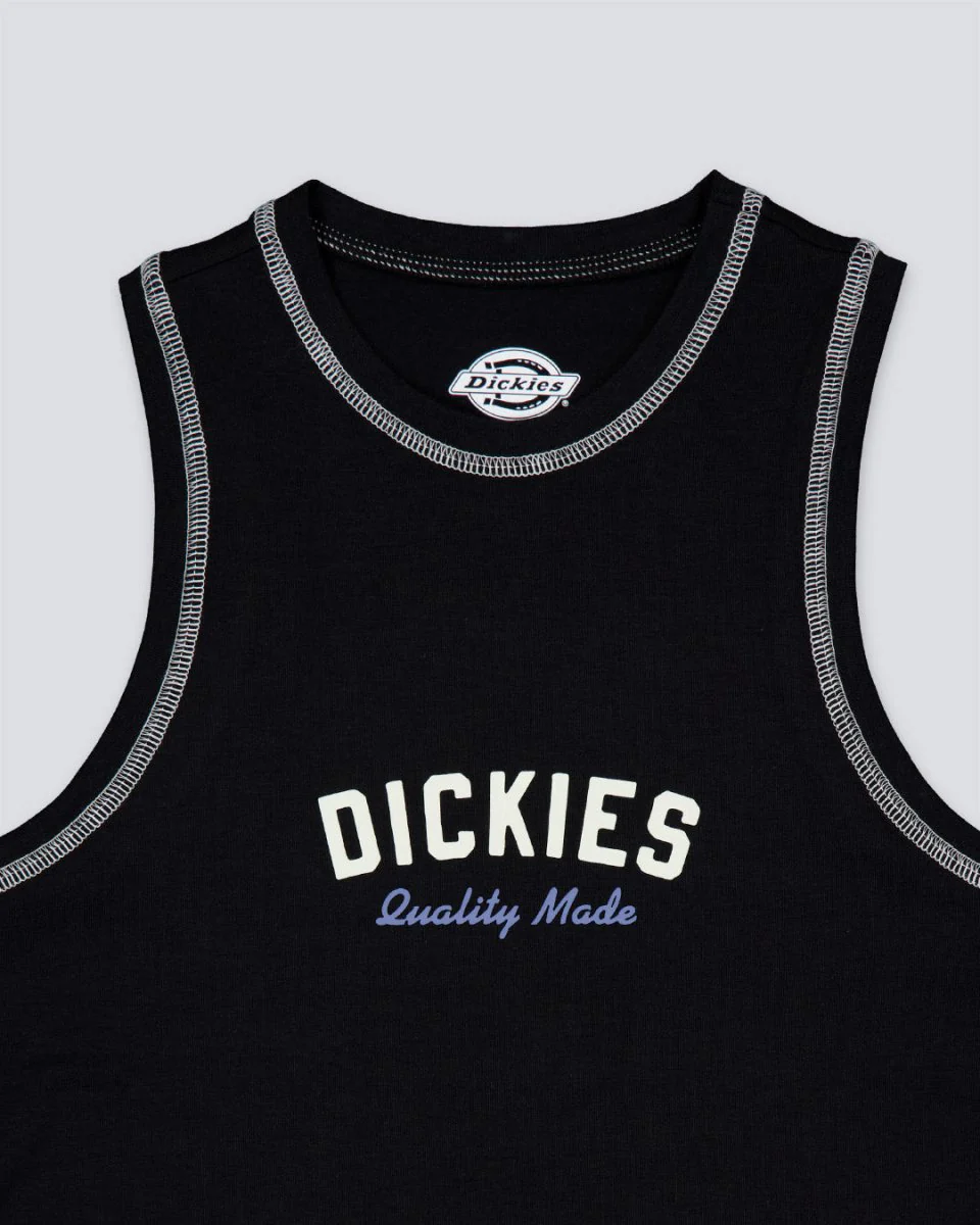 Top Dicikes Racer Negro Mujer - Image 2
