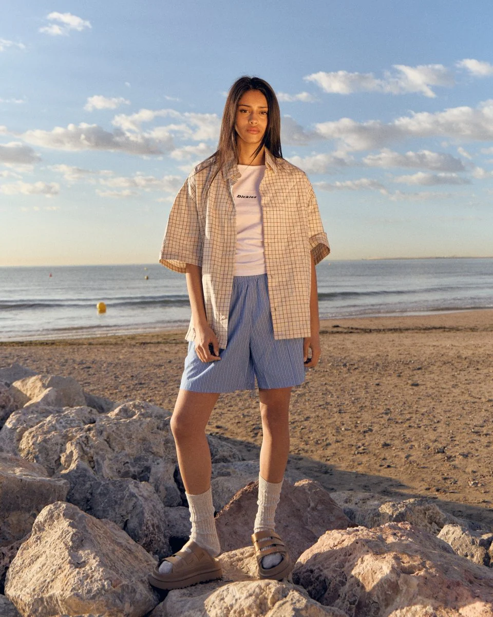 Top Tirantes Dickies Honeyville Blanco Mujer - Image 3