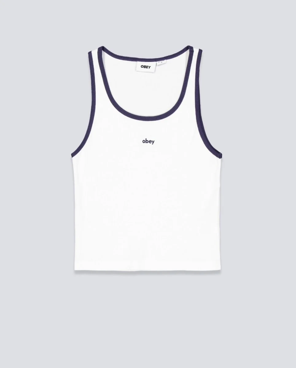 Top Tirantes Obey Loren Rib Blanco Mujer