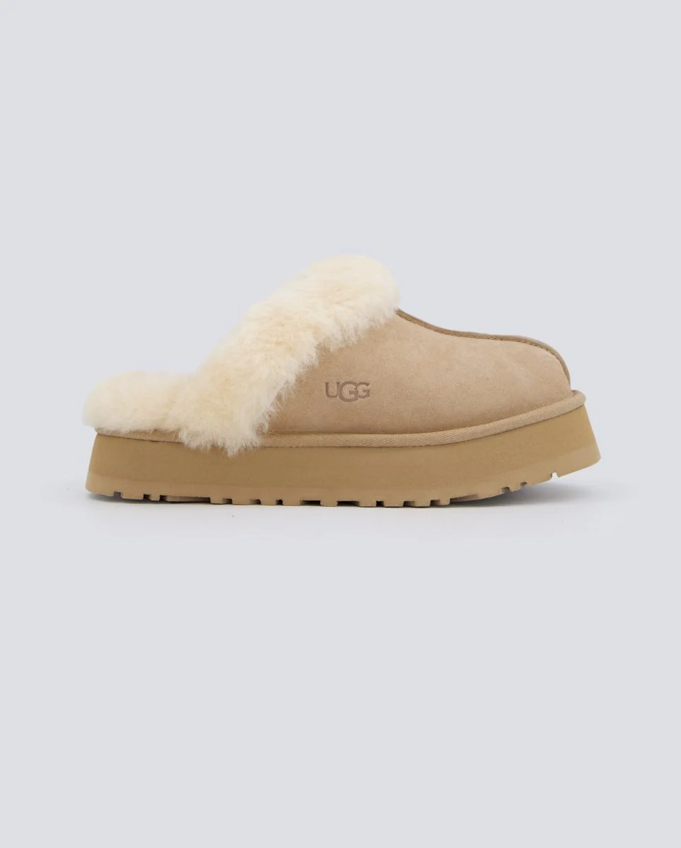 Ugg Plataforma Disquette Beige Mujer