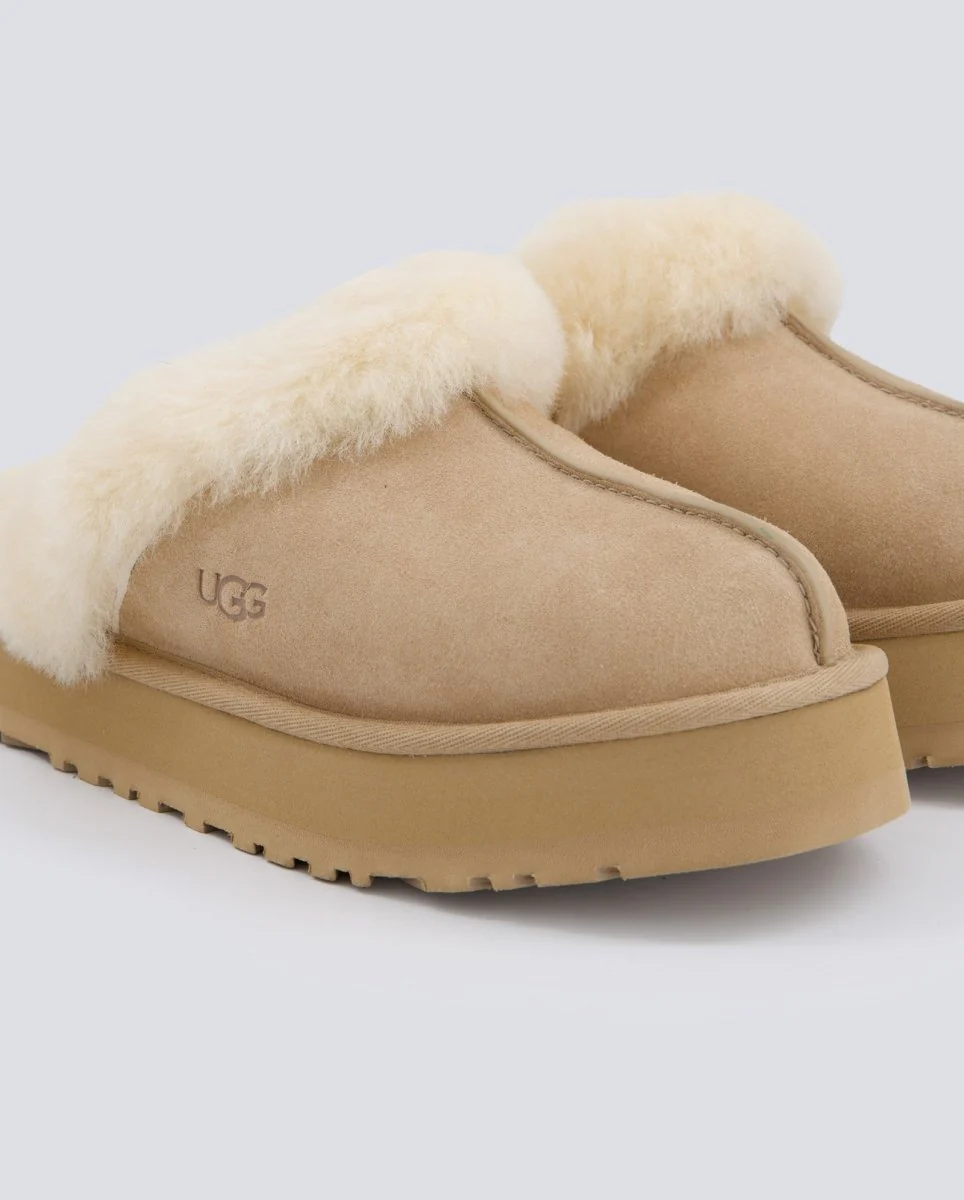 Ugg Plataforma Disquette Beige Mujer - Image 2
