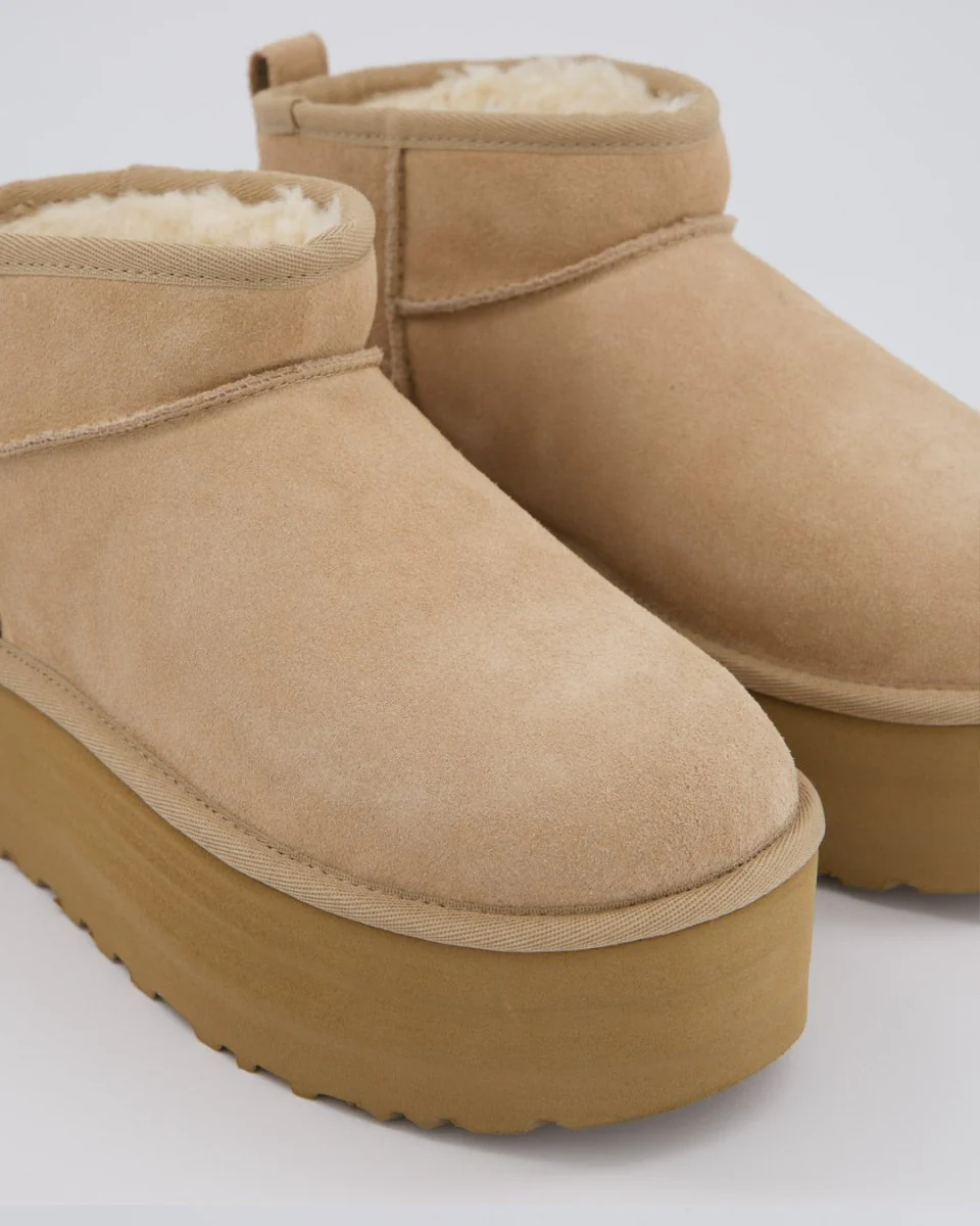 Ugg W Classic Ultra Mini Plat Beige Mujer - Image 2