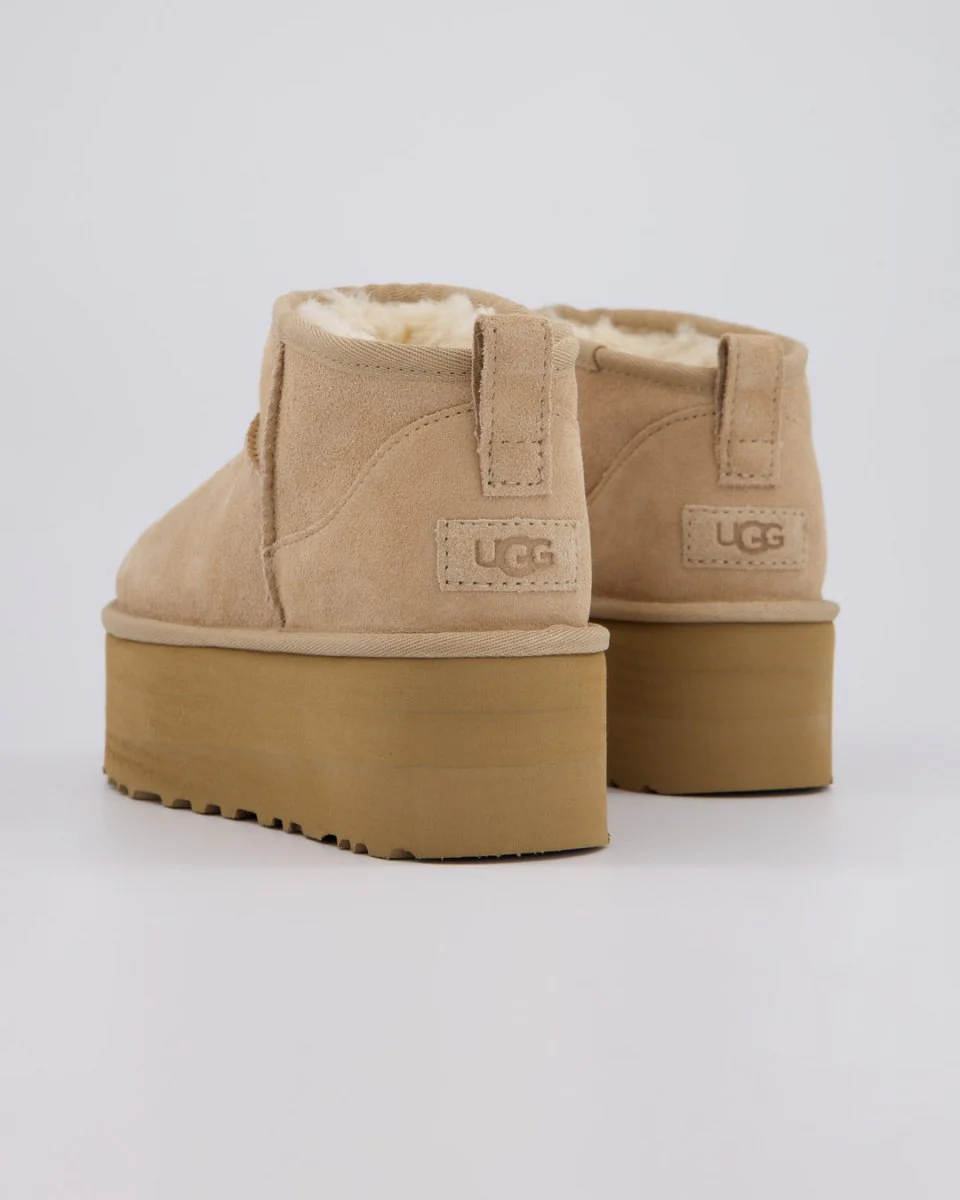 Ugg W Classic Ultra Mini Plat Beige Mujer - Image 6