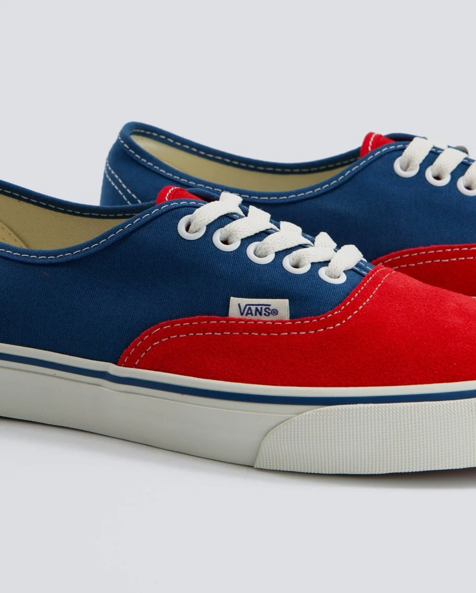 Vans Authentic Primary Check Rojo Hombre - Image 2