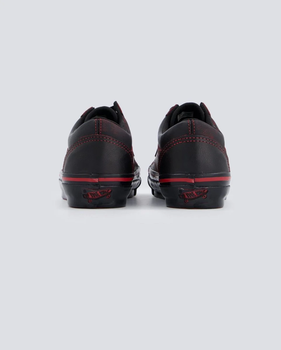 Vans Lx Old Skool Leather Negro Y Rojo Mujer - Image 6