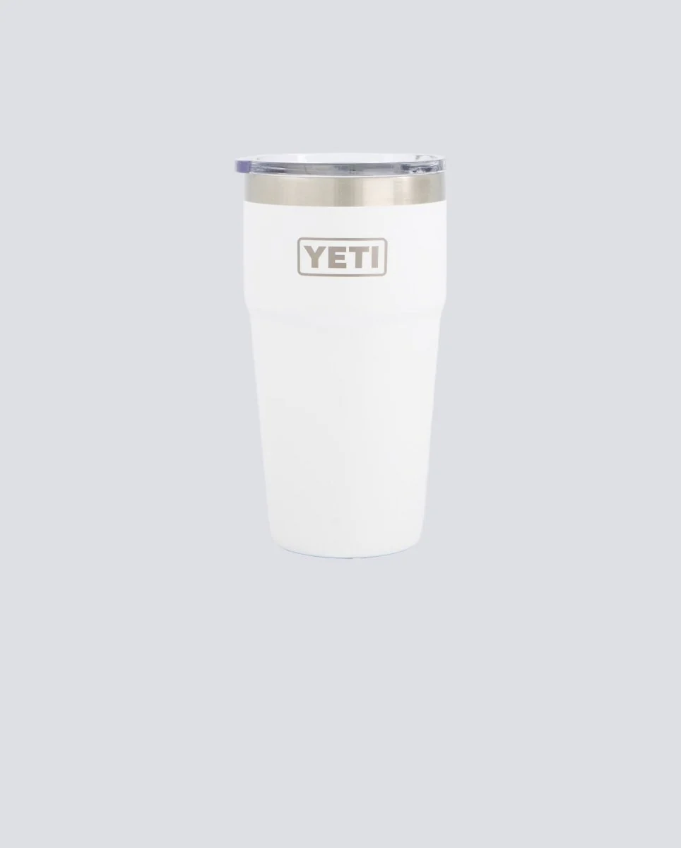 Vaso Yeti Rambler Stackable Blanco 20 Oz